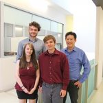 (L-R) James McCormick, Lisa Ewen, Connor Little and Dr. Arnold Kim.