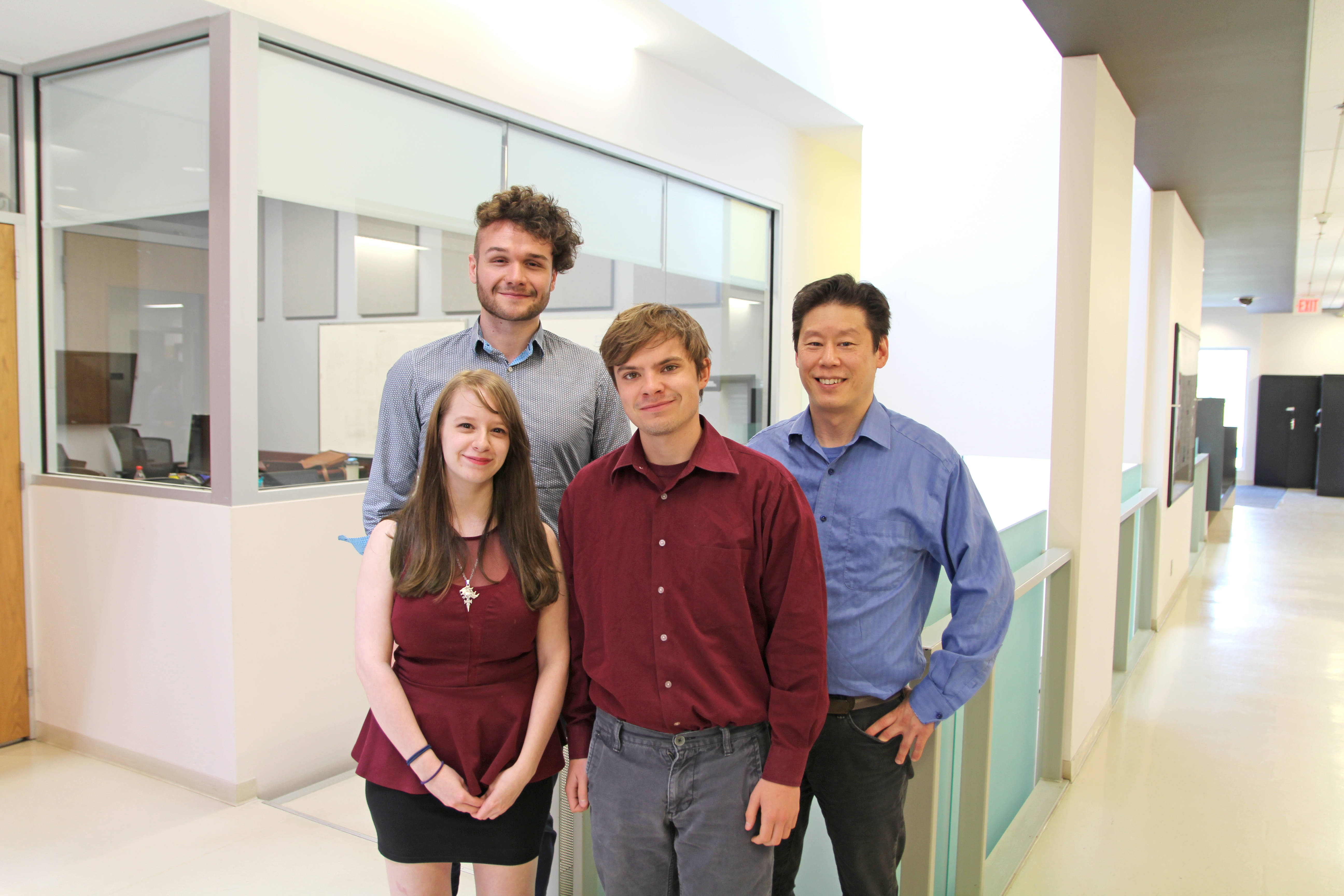 (L-R) James McCormick, Lisa Ewen, Connor Little and Dr. Arnold Kim.